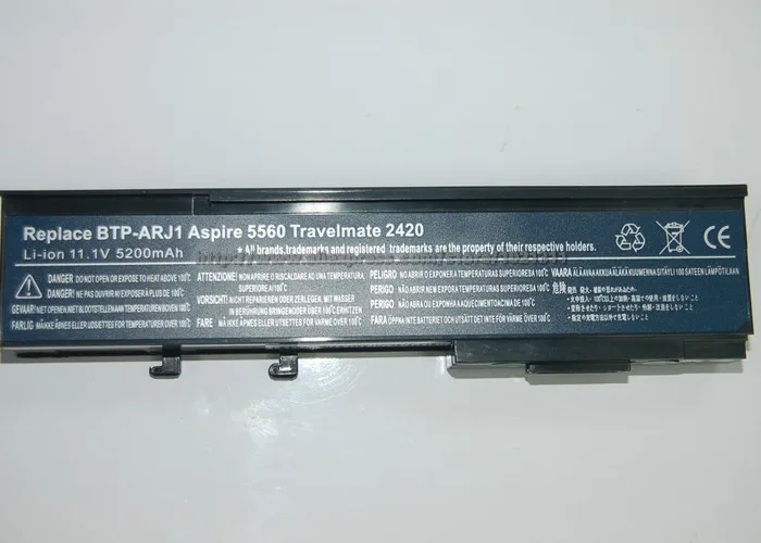 6-элементный Аккумулятор для ACER Aspire 2420 2920 2920Z 3620 3620A 3640 5540 5560 5590 Extensa 3100 4120 4620 4620Z 4630