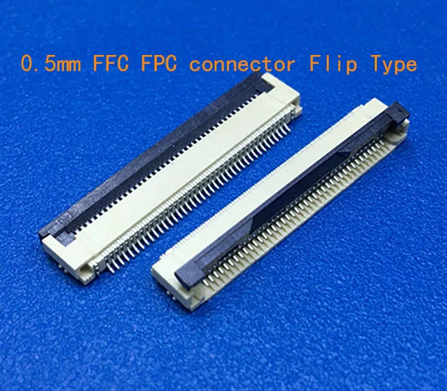 Коннектор FFC / FPC 100 мм 4 контакта 5 6 7 8 10 12 14 16 18 20 22 24 26 30 P под прямым углом