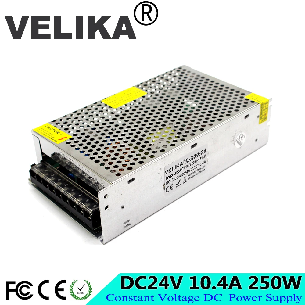Универсальный блок питания с переключателем 24 В постоянного тока 250 А 110 Вт 220 в