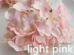 light pink 100 шт, искусственная Гортензия, цветок, Шелковый в форме цветка для волос, аксессуар для волос, сделай сам, цветок, свадьба, дорога, цитированный цветок, реквизит, украшение для дома - Цвет: light pink