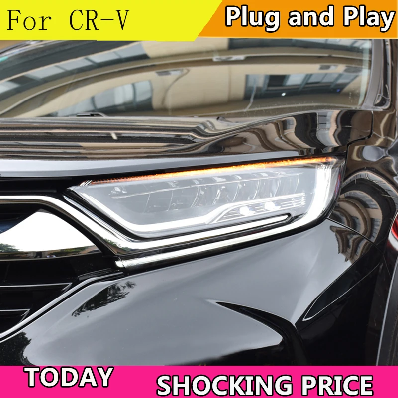Автомобильный Стайлинг Головной фонарь для CR V фар 2017 2018 CRV светодиодный DRL D2H Hid
