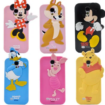 Для galaxy s4 mini чехол минни микки мышь свинья утка комикс сотовый телефон крышки для