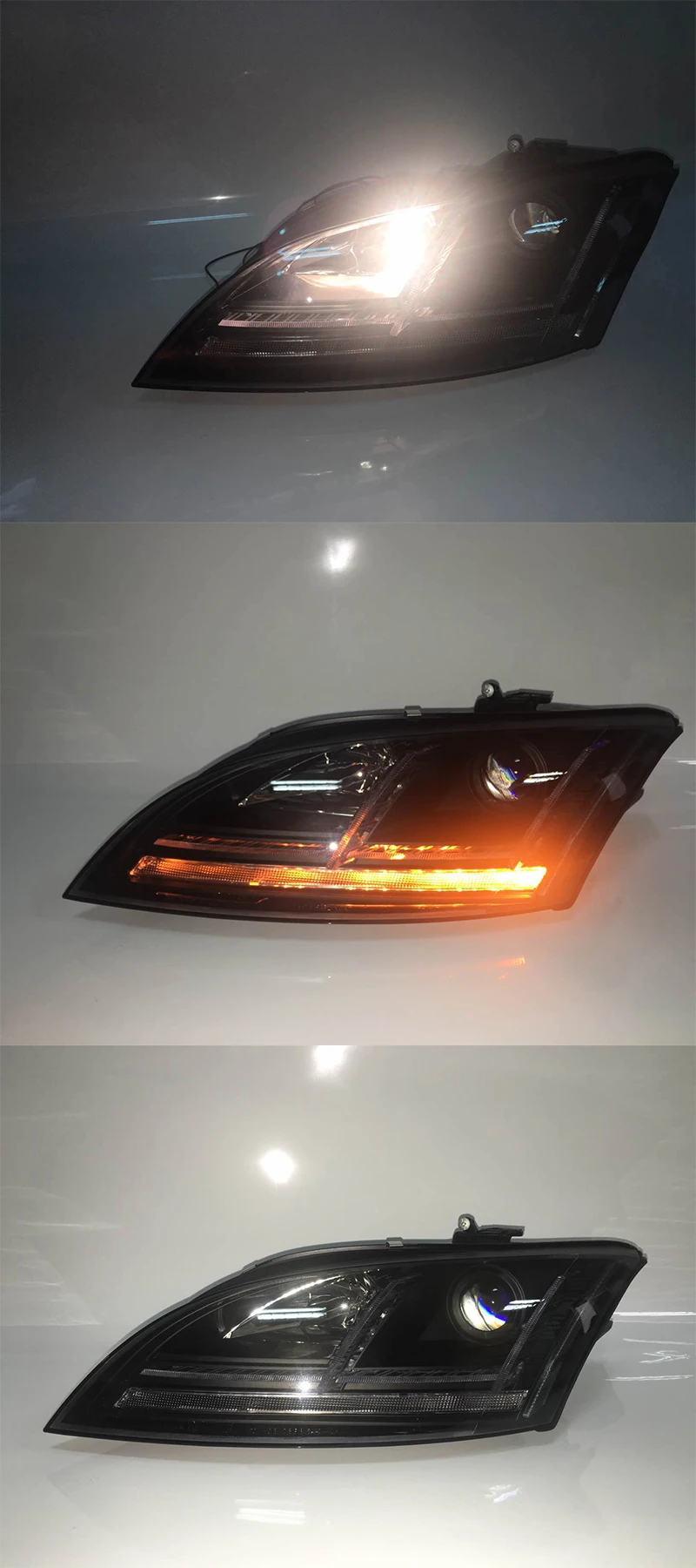 Светодиодный головной светильник для Audi TT светодиодный налобный фонарь спереди светильник s 2006 2007 2008 2009 2010 2011 2012 2013 год динамический Поворотный Светильник s