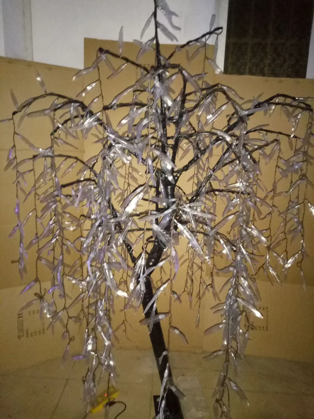 Светодиодная лампа из ивового дерева 945 шт. лампочки на 1 8 м/6 футов теплые белые