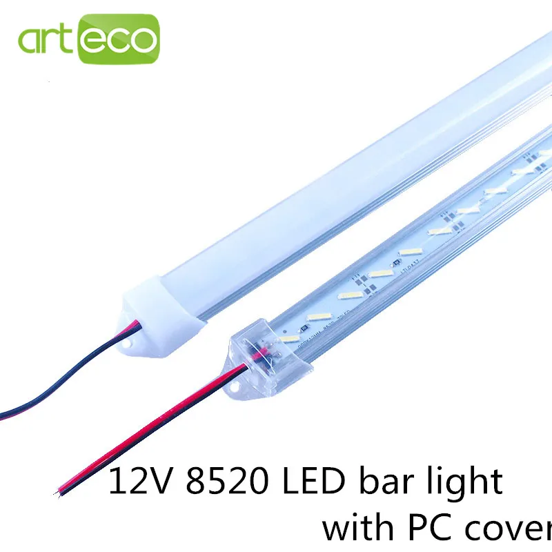 10 шт. DC12V Светодиодный светильник 8520 50 см 36 светодиодный s с прозрачным/молочным