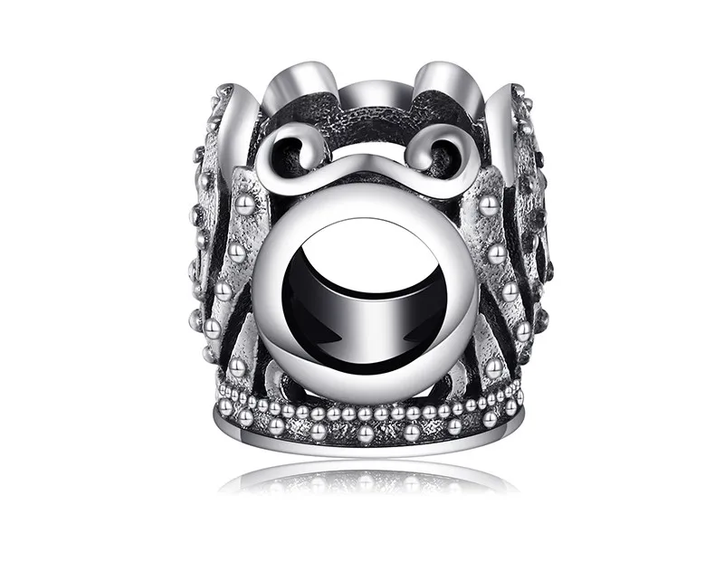 Jewelrypalace стерлингового серебра 925 величество Корона бисер Подвески Fit Браслеты подарки для нее Юбилей Модные украшения