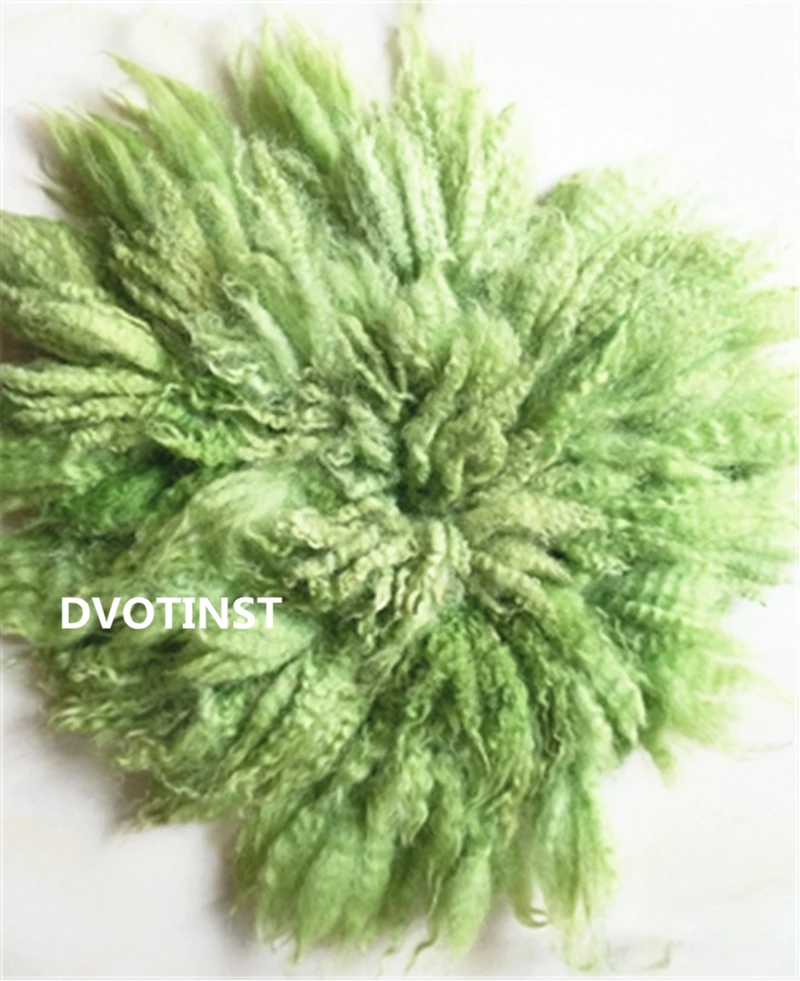 Dark Green Dvotinst новорожденных реквизит для фотосъемки шерсть фон Флора одеяло мат Fotografia аксессуары студийные фотосессии реквизит - Цвет: Dark Green