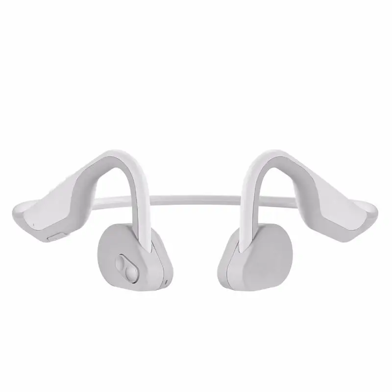 White ABSQ Bh128 костная проводимость беспроводная Bluetooth гарнитура Bluetooth 4,1 водонепроницаемый шейный ремешок Nfc наушники Handsfree Ios - Цвет: White