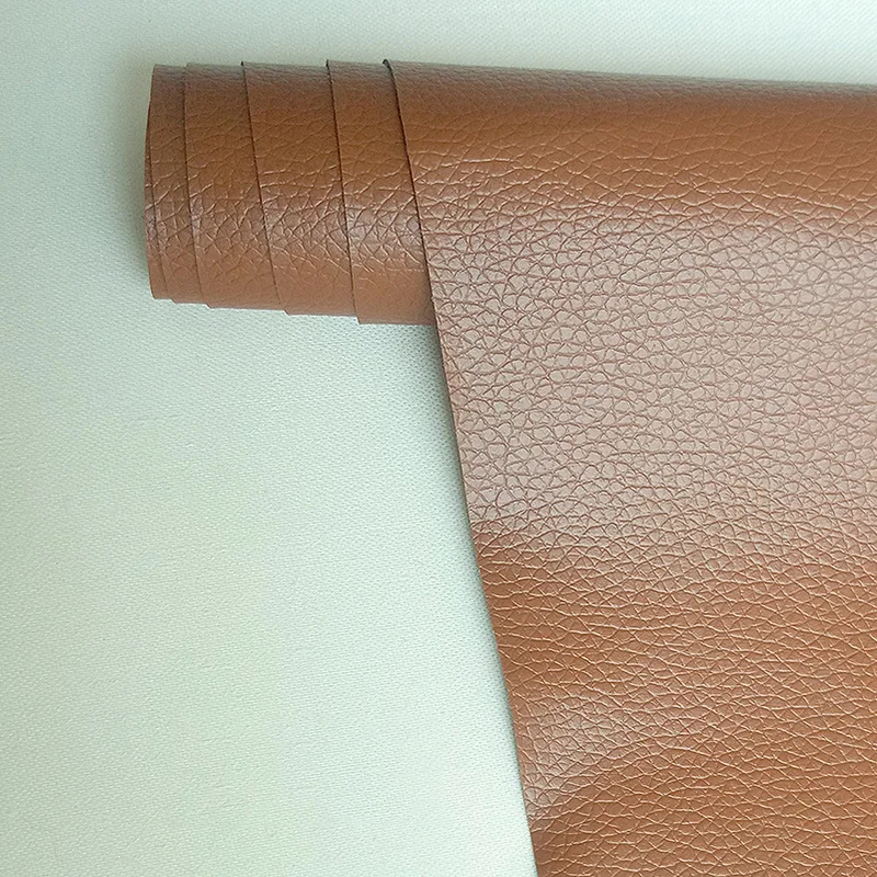 light brown Meetee 50x137 см толщиной 0,5 мм самоклеящаяся искусственная Синтетическая кожа факсимильная ткань для дивана патч ремонт восстановленная сумка мягкая ткань - Цвет: light brown