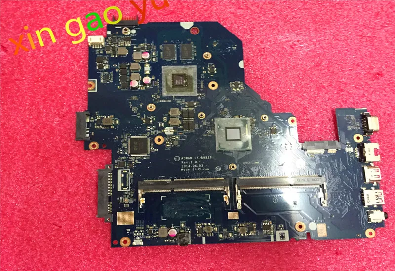 

for acer aspire E5-511 laptop motherboard A5WAM LA-B981P REV 1.0 graphics NBMQX11005 NB.MQX11.005 motherboard 100% tested o