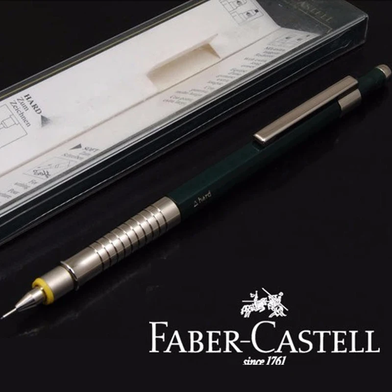 Немецкие механические карандаши Faber Castell жесткий/мягкий режим 0 35/0 5/0 7/1 мм