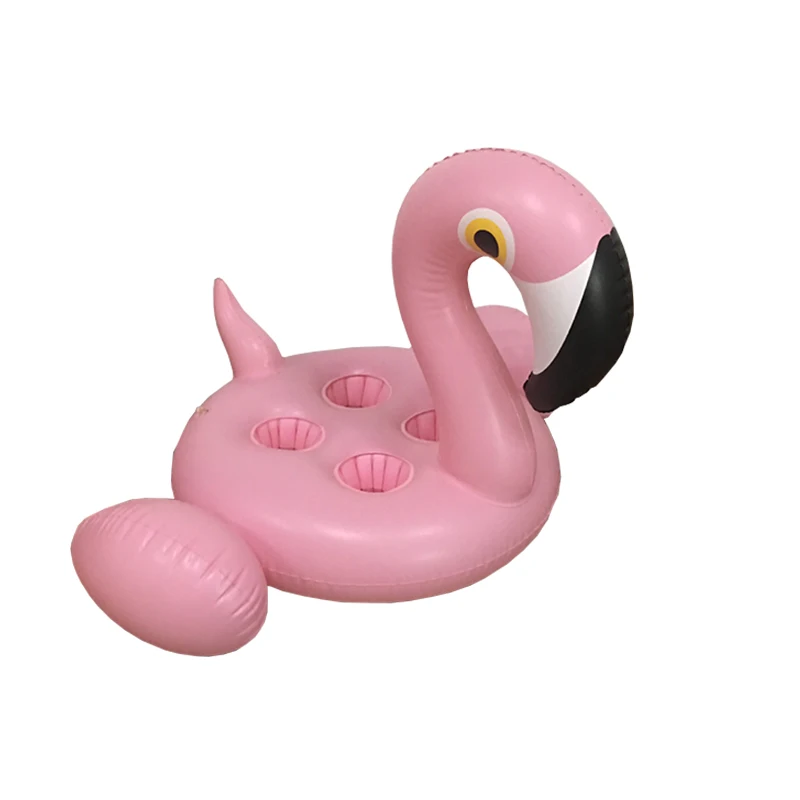 Бассейн Вечеринка 4 отверстия надувной фламинго держатель стакан для напитков