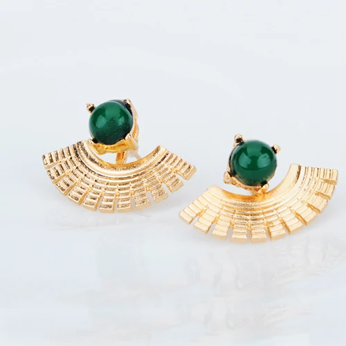 Новые Богемные аксессуары для винтажных аксессуаров золотистые серьги с синими