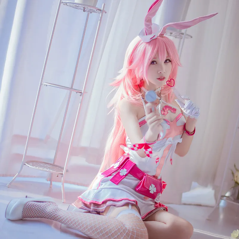 Honkai Impact 3 Yae Sakura одежда для медсестер розовое платье для лета воспоминания Косплей Костюм