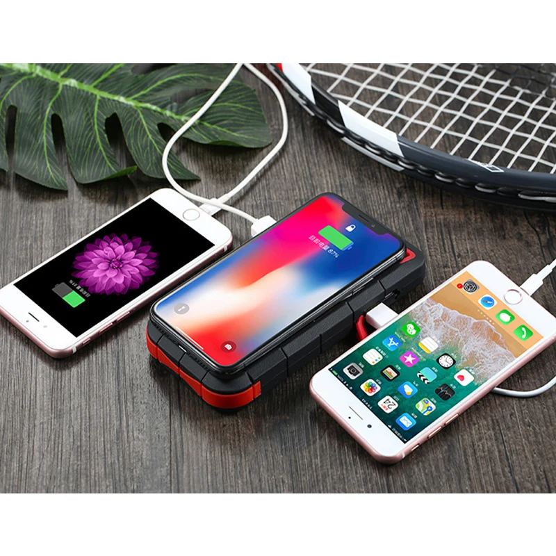 Power bank Беспроводная зарядка 20000 мАч мобильный телефон кронштейн ЖК-экран
