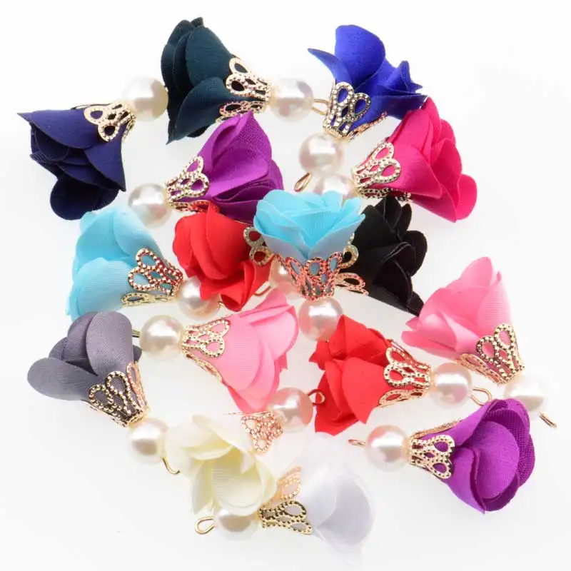 30mm(10pcs/lot) Mix Bead Cap flower Tassels /jewelry accessories/ Accessories For Jewelry Diy Making Supplies bracelet necklace | Украшения