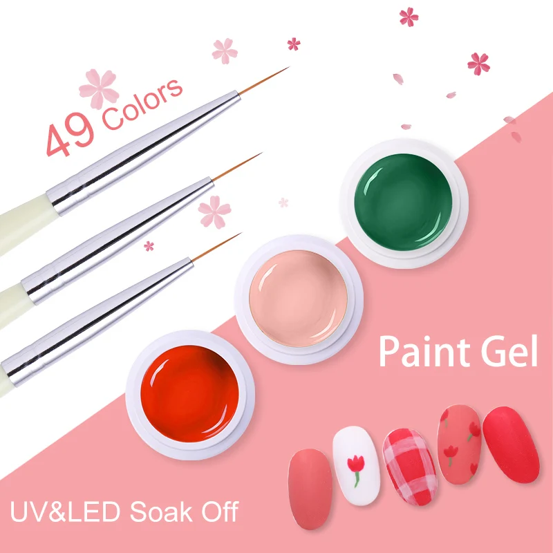 Harunouta 60 цветов 5 г полуперманентный лак гель Vernis верхнее покрытие для дизайна