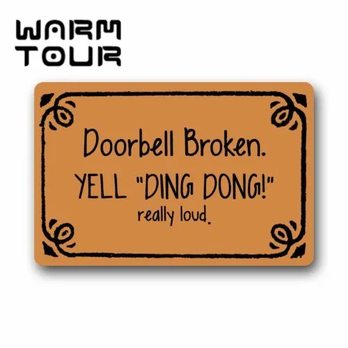 Теплый Тур Забавный дверной звонок сломанный крик Дин Дон действительно громкий