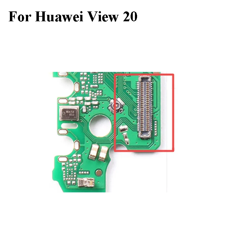 2 шт. док-разъем Micro USB зарядный порт FPC коннектор для Huawei View 20 logic на материнской