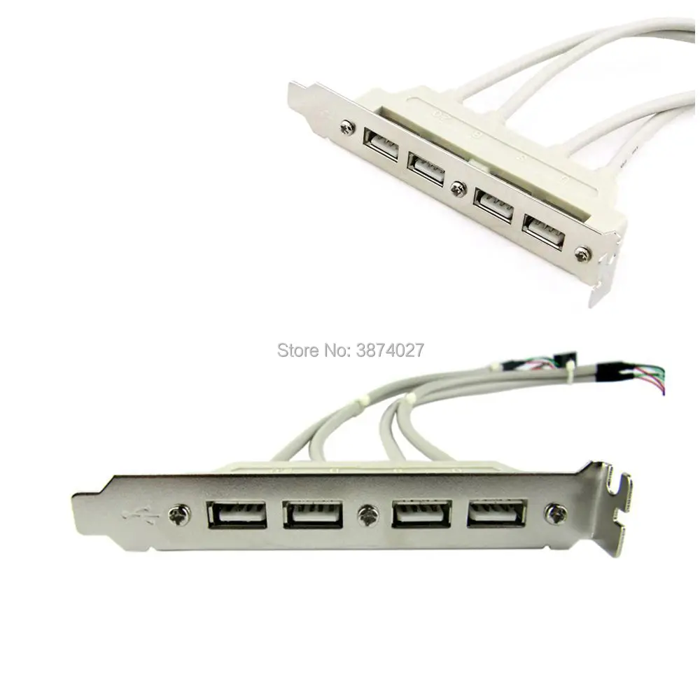 Компьютерное шасси PCI бит USB 2 0 дефлектор разъем адаптер задний линия 2USB 4USB