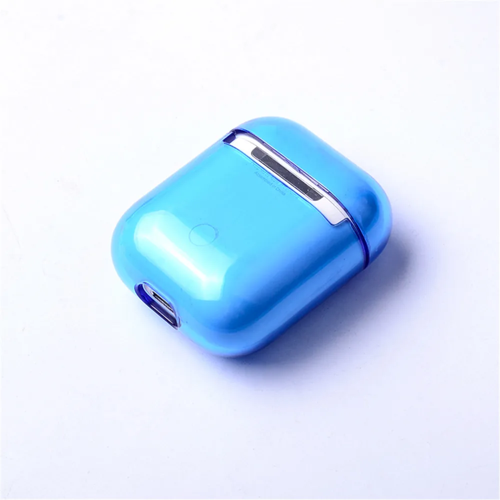 Модный жесткий прозрачный PC чехол для наушников для Apple Airpods противоударный чехол для Air Pods чехол s Сплит ультратонкий протектор