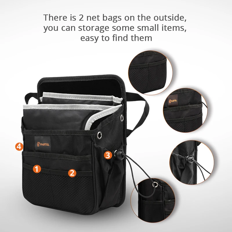 Partol сумка для сиденья автомобиля Copilot организовать сумку хранения путешествий