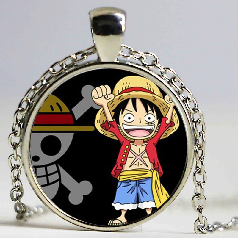 Горячая Цепочки и ожерелья ONE PIECE MONKEY D Луффи Череп Кулон пиратский флаг