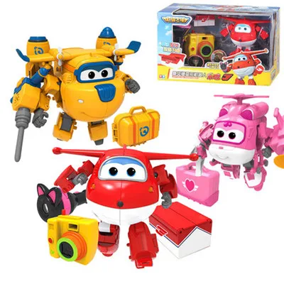 3 стиля большой размер Супер Крылья деформация робот самолет Фигурки игрушки