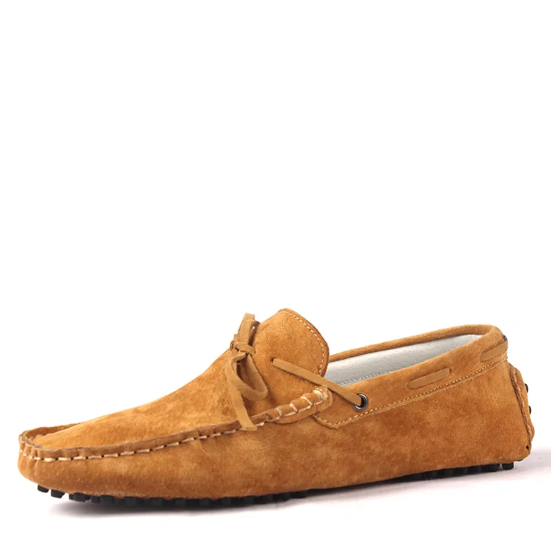 New Genuine Leather Men Shoes Boat Slip On Moccasins Loafers Handmade Suede Flats Casual Driving Zapatos P151 | Обувь