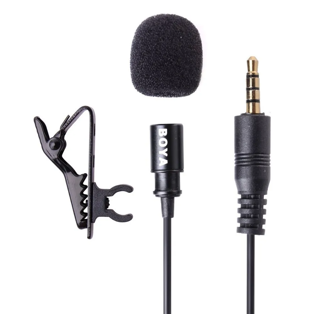 BOYA BY-LM10 BOYA BY-M1 Professional петличный сотовый телефон микрофон 6 м петличный Аудио Видео регистраторы интервью для DSLR видеокамера - Цвет: BOYA BY-LM10