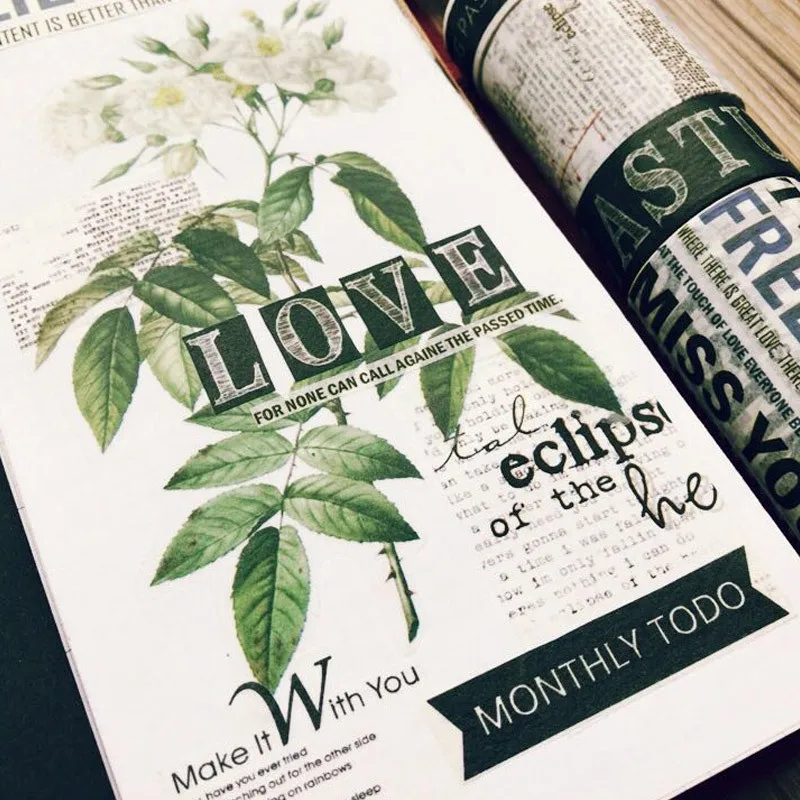 Клейкая лента для скрапбукинга винтажная клейкая творчества|Офисный скотч| |