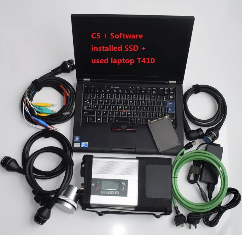 Автодиагностика б/у ноутбук T410 компьютеры I5 & I7 4G + MB Star C5 компактный 5 SD