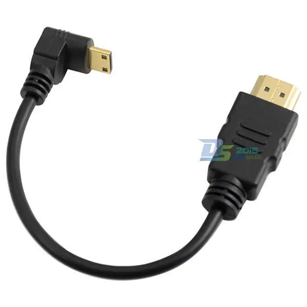 DANSPEED 1080P HDMI A F/M для вверх вниз прямоугольный к Mini HDMI Мужской кабель V1.4 ТВ кабель для 1080P HD tv