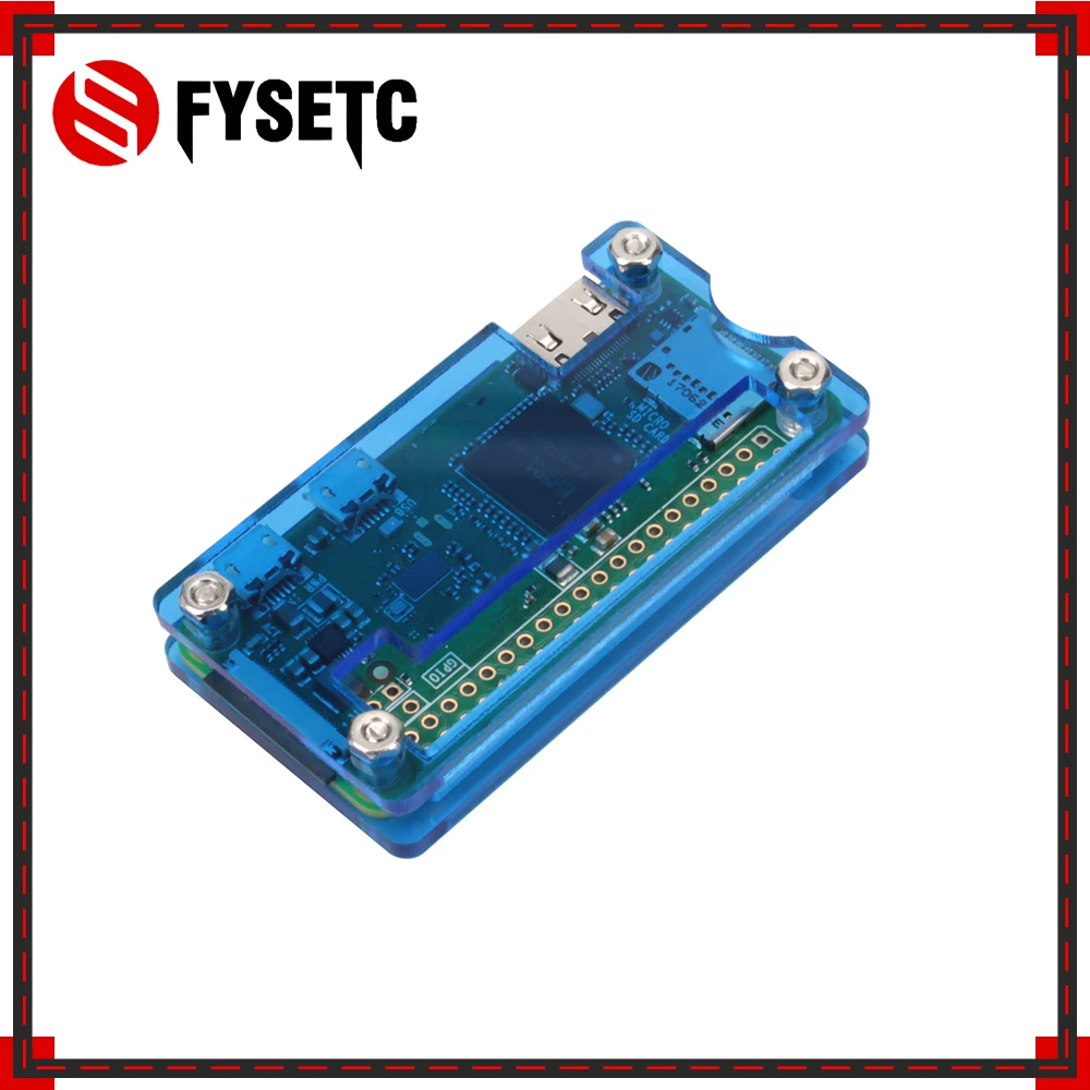 Raspberry Pi Zero W акриловая коробка синяя корпус совместимый с 0|Аксессуары для