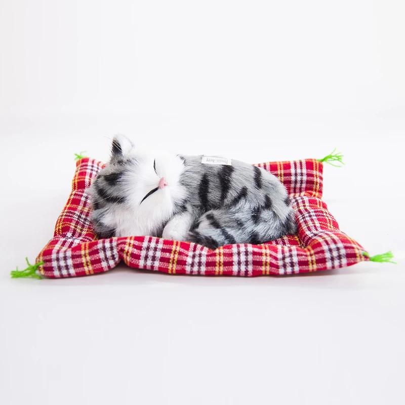 Детские мягкие плюшевые игрушки с изображением спящих кошек для детских