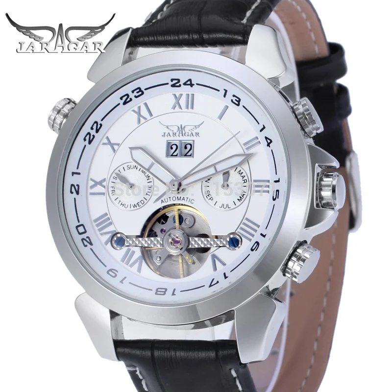 Часы JAG057M3S2 JARGAR мужские с календарем и кожаным ремешком|watch band sizing tool|watch 3d movie