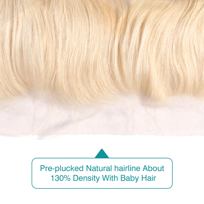 Али Фуми queen hair продукты Волосы remy объемная волна кружева фронтальной 613 Цвет 13x4