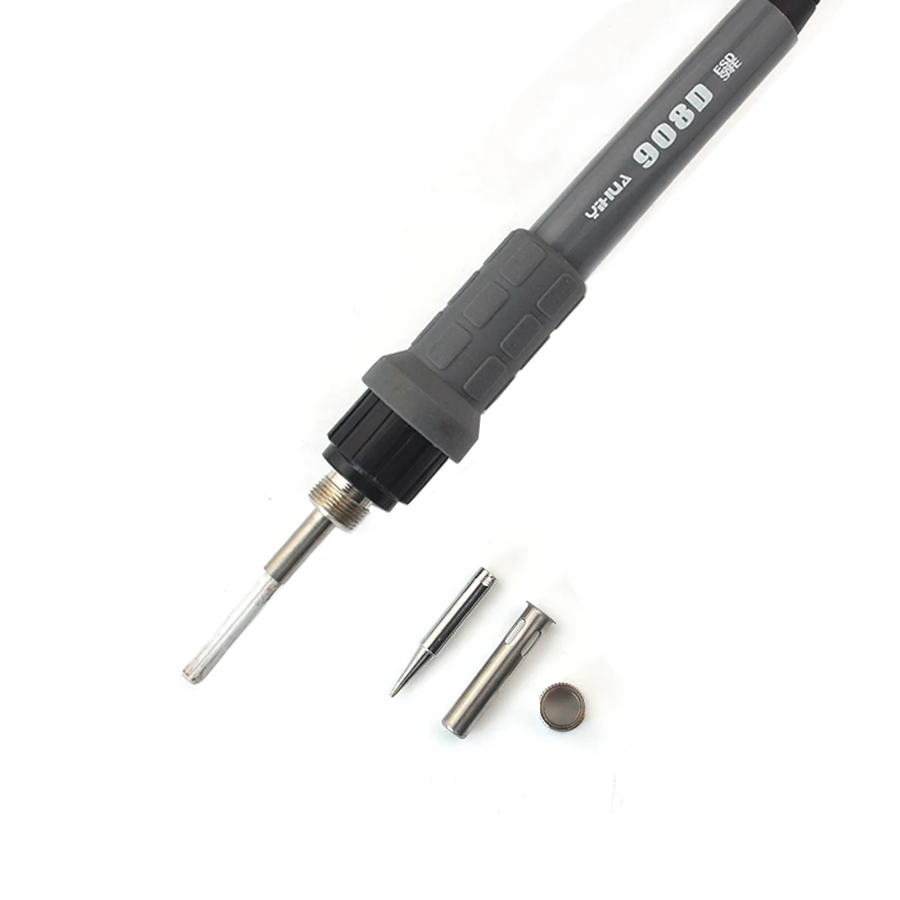 

Original 220V/110V YIHUA 908D Soldering Iron Temperature Adjustable Electric Welding Soldering Iron +5tips+rosin+tweezers+Solder