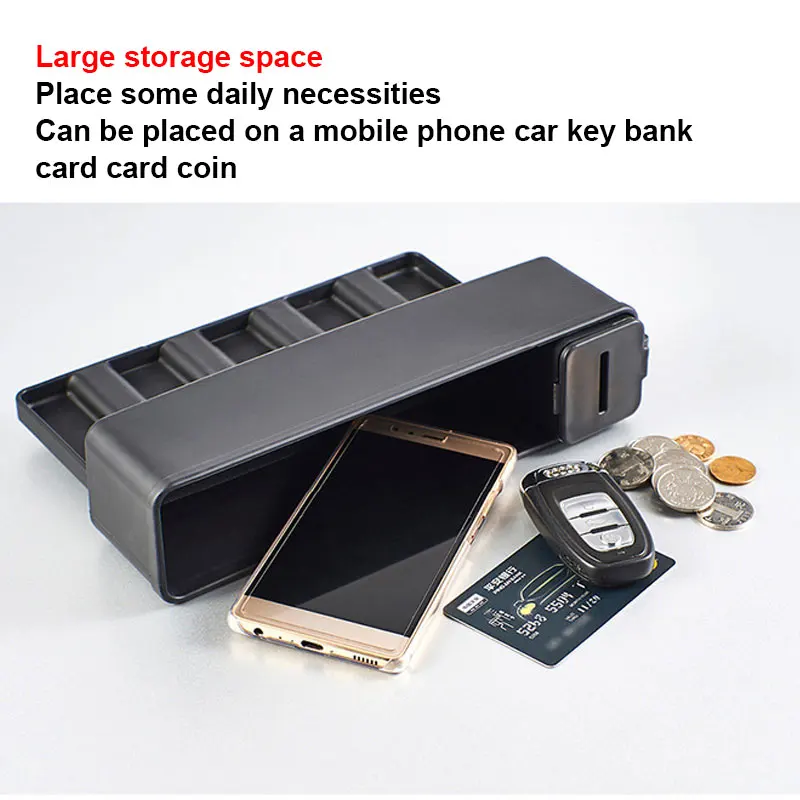 New Storage Box Car Organizer Seat Gap PP Resin Case Pocket Side Slit for Wallet Phone Coins Cigarette Keys Cards | Дом и сад