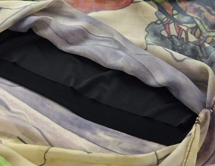 Бесплатная доставка 2016 летом новый женский этническом стиле шифоновое платье