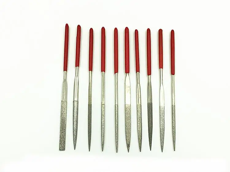 10 шт./упаковка. Алмазные напильники. Содержат разные формы. Рашпиль в