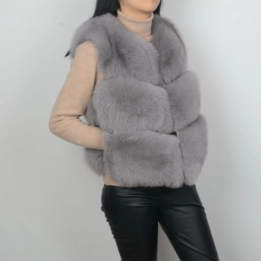 Jancoco Max, новинка, натуральный мех, жилет для женщин, зимний, натуральный, мягкий, Лисий мех, жилет для девушек, модный жилет, пальто, опт/розница, S1673