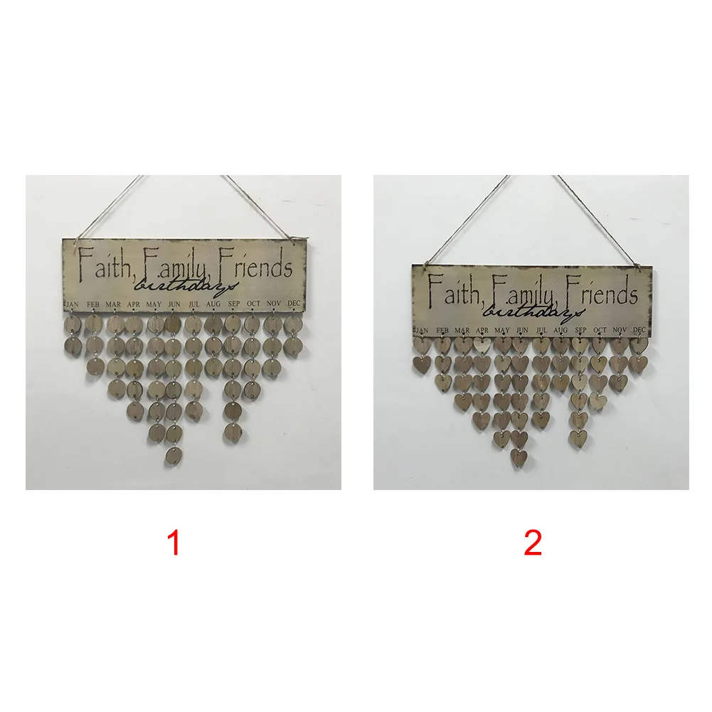 Дерево Семья Друзья День рождения доска напоминаний висит календари DIY Craft|Ловцы