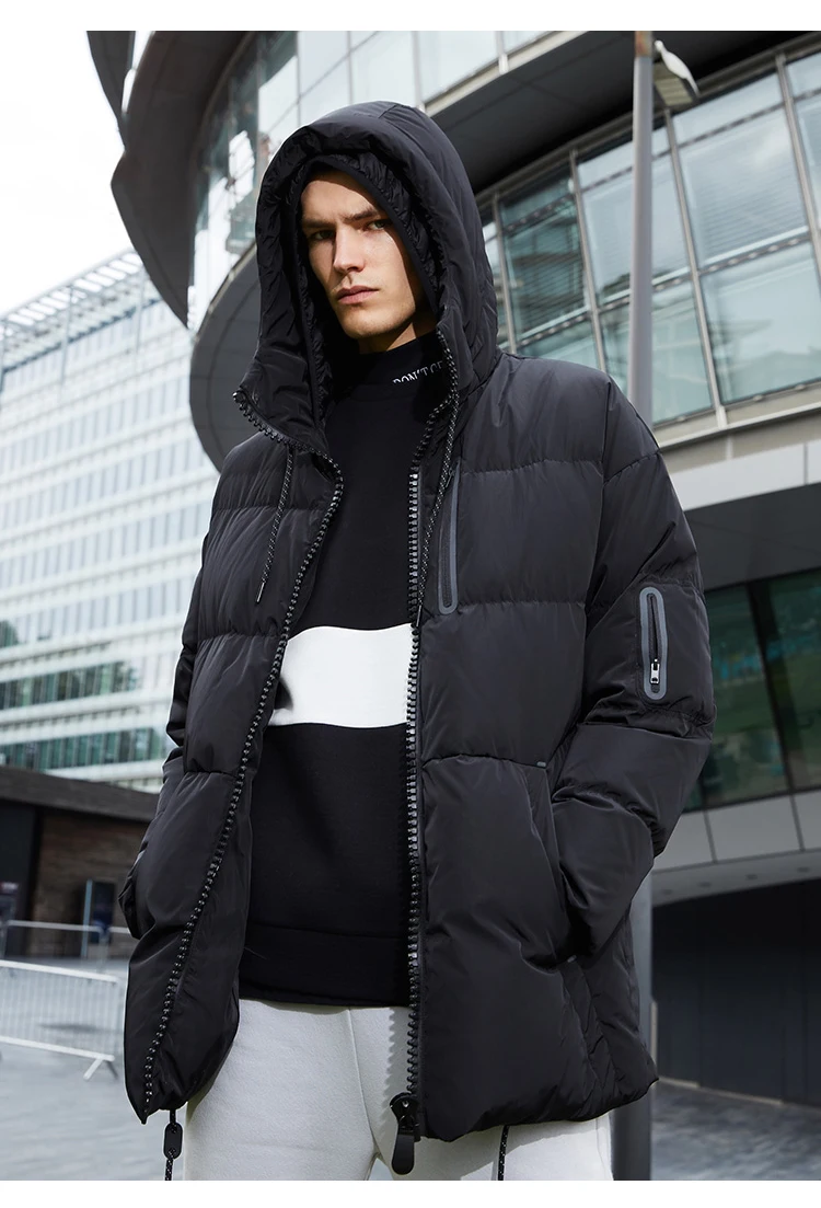 JackJones, мужская зимняя куртка-пуховик с капюшоном, мужская повседневная модная куртка,, брендовая новая мужская одежда 218312531