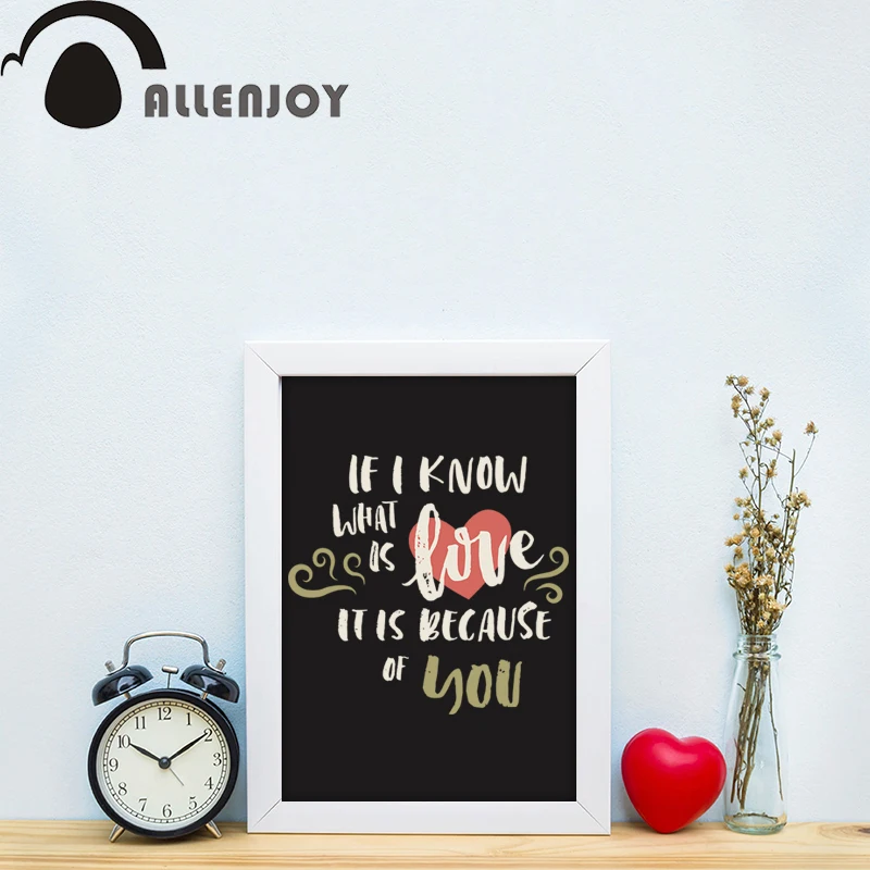 Ручная работа любовь цитата холст картины если я Знаю буквы фотографии и принты