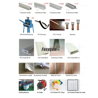 Foxygen stretch ceiling installation tools use Aluminum profile type two with PVC cover