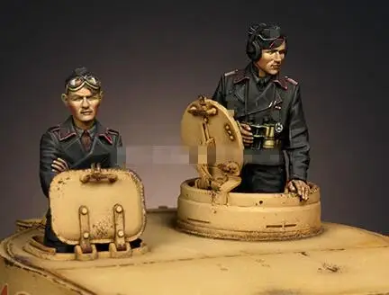 1/35 смолы цифры Пособия по немецкому языку танкист 2 шт./компл.(без бака