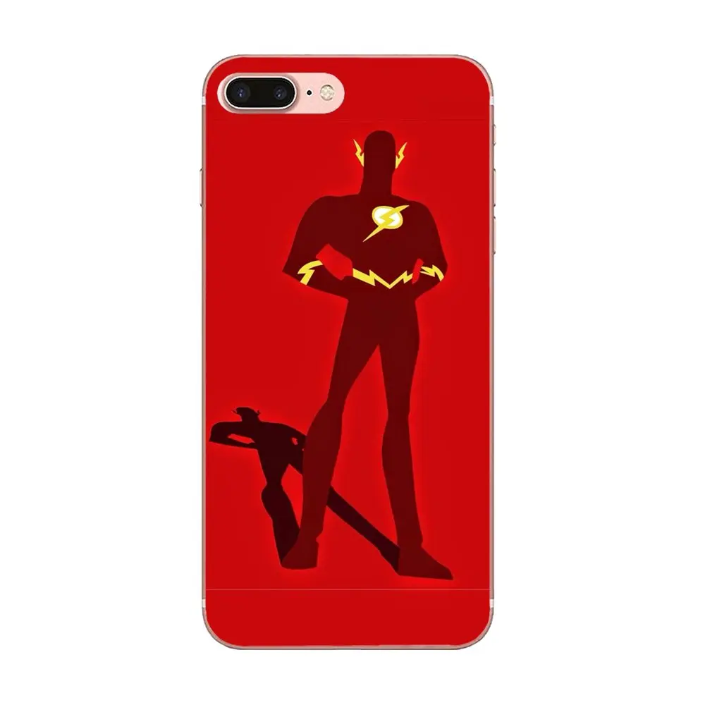 Супер герой флэш DC Comics логотип для Galaxy A3 A5 A7 On5 On7 2015 2016 2017 Grand Alpha G850 Core2 Prime S2