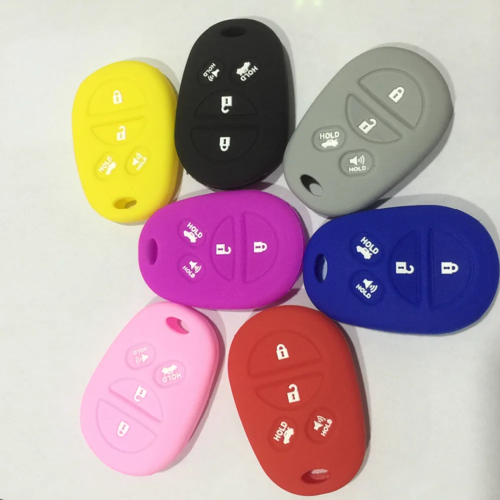 silicone car key cover case for toyota camry sequoia Avalon sienna 4 buttons | Автомобили и мотоциклы
