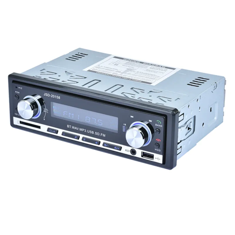 Авторадио 1 din Bluetooth автомобильное радио JSD 20158 аудио стерео AUX вход FM рекордер